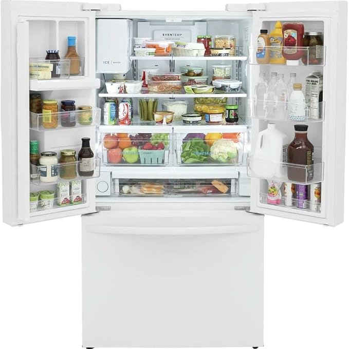 Frigidaire FRFS2823A 36 Inch Wide 27.8 Cu. Ft. French Door Refrigerator with External Ice and Water Dispenser - White | Fridge.com