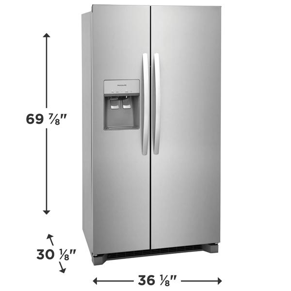 Frigidaire 36" Counter Depth Side By Side 22.3 Cu. Ft. Refrigerator - View 2 | Fridge.com