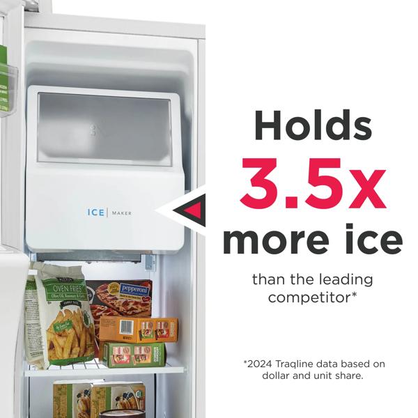 Frigidaire Frss2623as 25.6 Cuft Side-By-Side Refrigerator - View 6 | Fridge.com