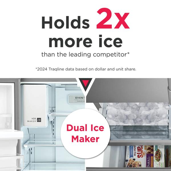 Frigidaire Gallery GRFS287DAF 28 cu. ft. French Door Refrigerator - View 6 | Fridge.com
