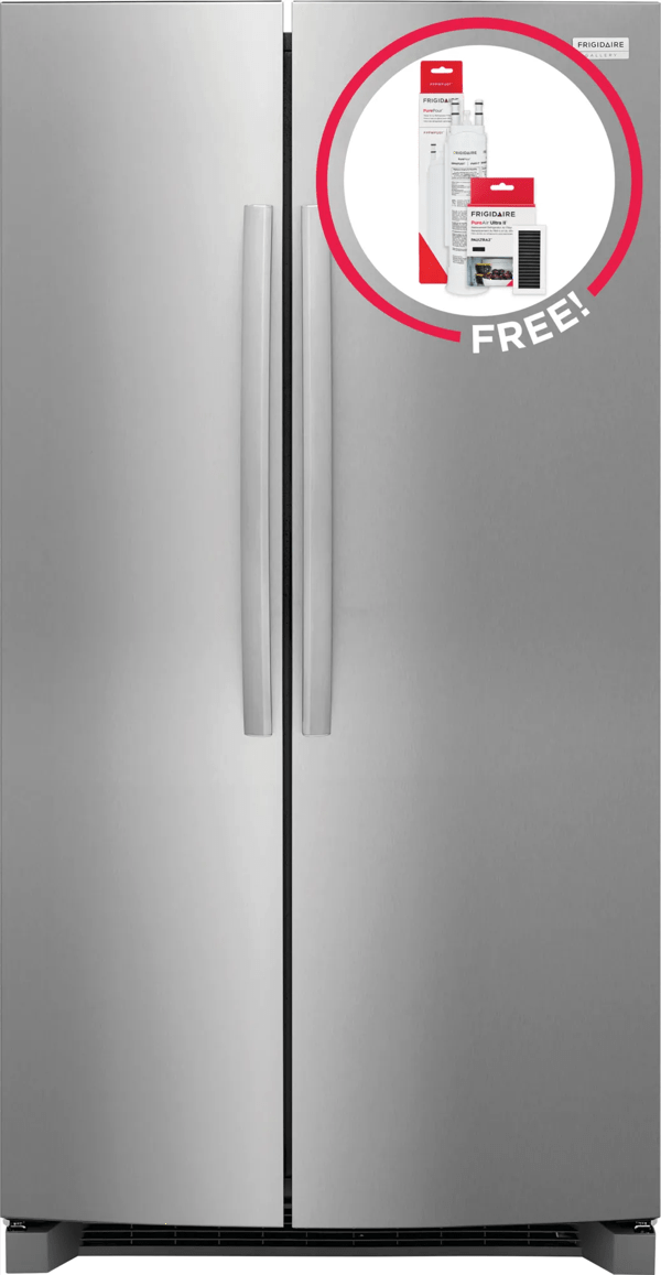 Frigidaire Gallery GRSN2620AF 26.0 cu ft Side-By-Side Refrigerator - View 2 | Fridge.com