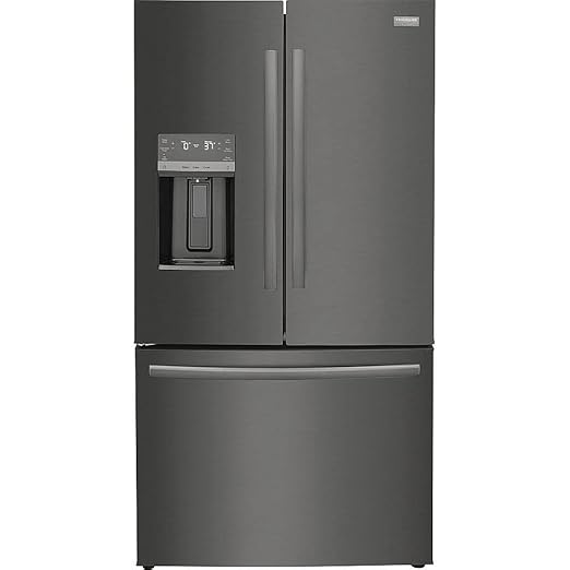 Frigidaire Gallery 22.6 cu. ft. French Door Refrigerator in Black Stainless Steel, Counter Depth GRFC2353AD | Fridge.com