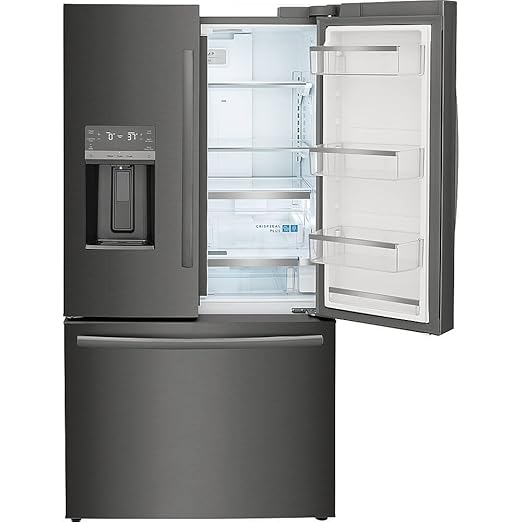 Frigidaire Gallery 22.6 cu. ft. French Door Refrigerator In Black Stainless Steel, Counter Depth GRFC2353AD - View 4 | Fridge.com