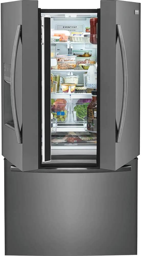 Frigidaire Gallery 27.8 cu. ft. French Door Refrigerator In Black Stainless Steel GRFS2853AD - View 5 | Fridge.com