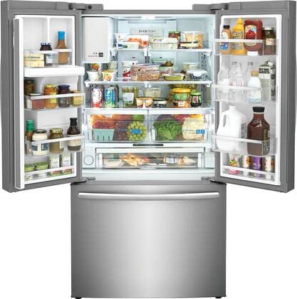 Frigidaire Gallery 27.8 cu. ft. French Door Refrigerator In Smudge-Proof Stainless Steel GRFS2853AF - View 3 | Fridge.com