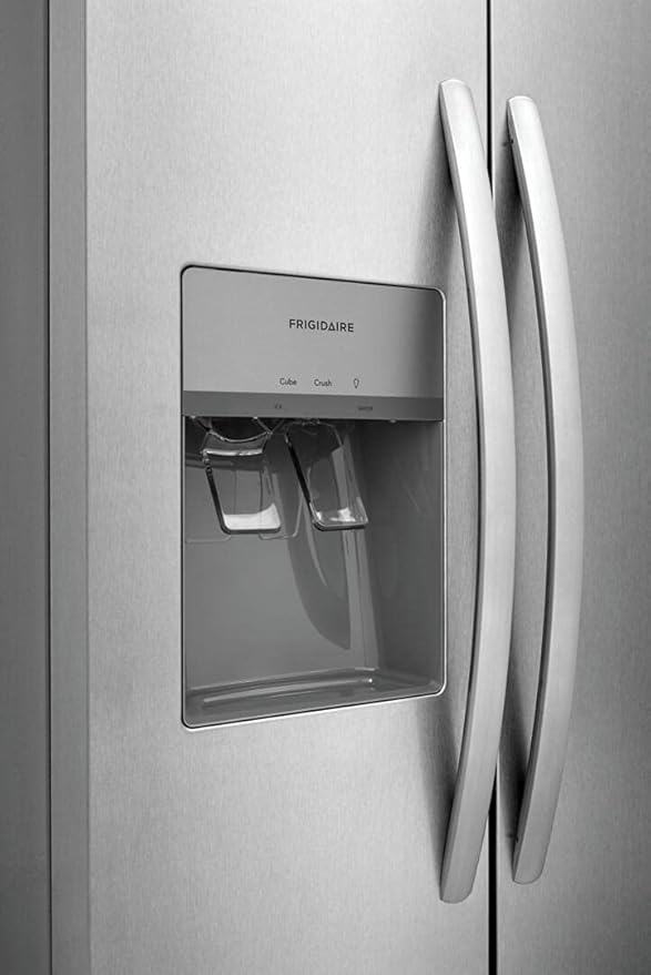 Gallery 22.3 cu. ft. 33 in. Standard Depth Side By Side Refrigerator In Smudge-Proof Stainless Steel - View 3 | Fridge.com