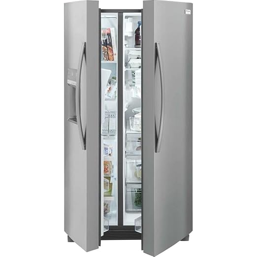 Gallery 36 in. 25.6 cu. ft. Standard Depth Side By Side Refrigerator In Black Stainless Steel - View 2 | Fridge.com