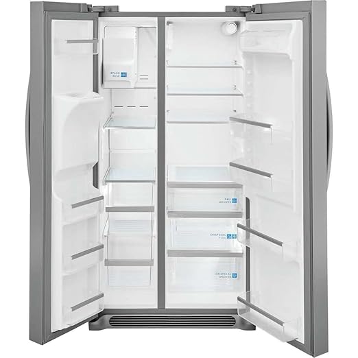 Gallery 36 in. 25.6 cu. ft. Standard Depth Side By Side Refrigerator In Black Stainless Steel - View 4 | Fridge.com