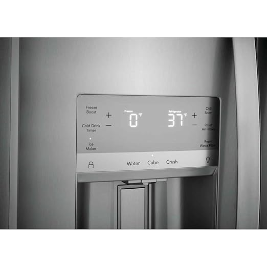 Gallery 36 in. 25.6 cu. ft. Standard Depth Side By Side Refrigerator In Black Stainless Steel - View 5 | Fridge.com
