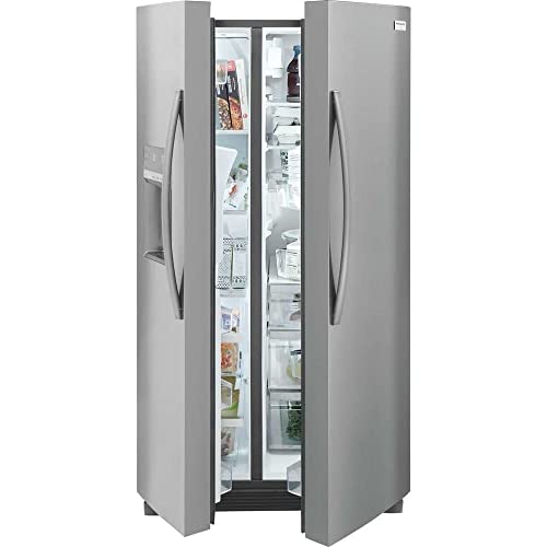 Gallery 25.6 cu. ft. 36" Standard Depth Side By Side Refrigerator In Smudge-Proof Stainless Steel - View 2 | Fridge.com