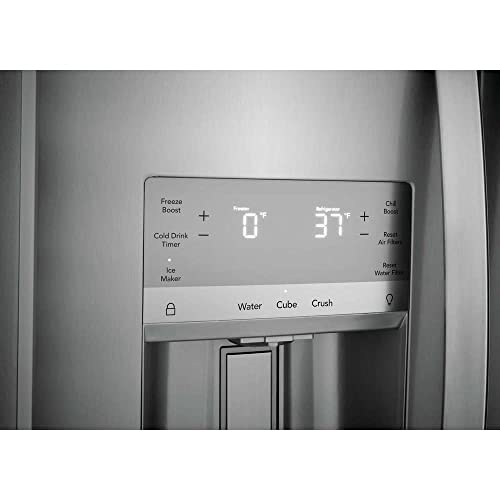 Gallery 25.6 cu. ft. 36" Standard Depth Side By Side Refrigerator In Smudge-Proof Stainless Steel - View 5 | Fridge.com
