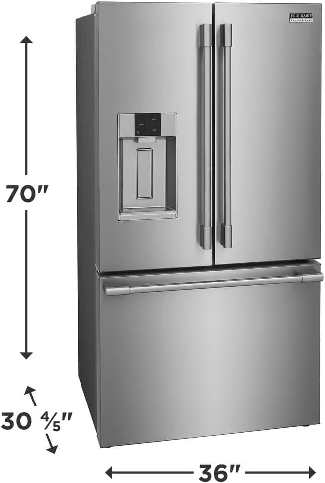 Frigidaire Professional PRFS2883AF 27.8 cu. ft. Stainless French Door Refrigerator - View 2 | Fridge.com