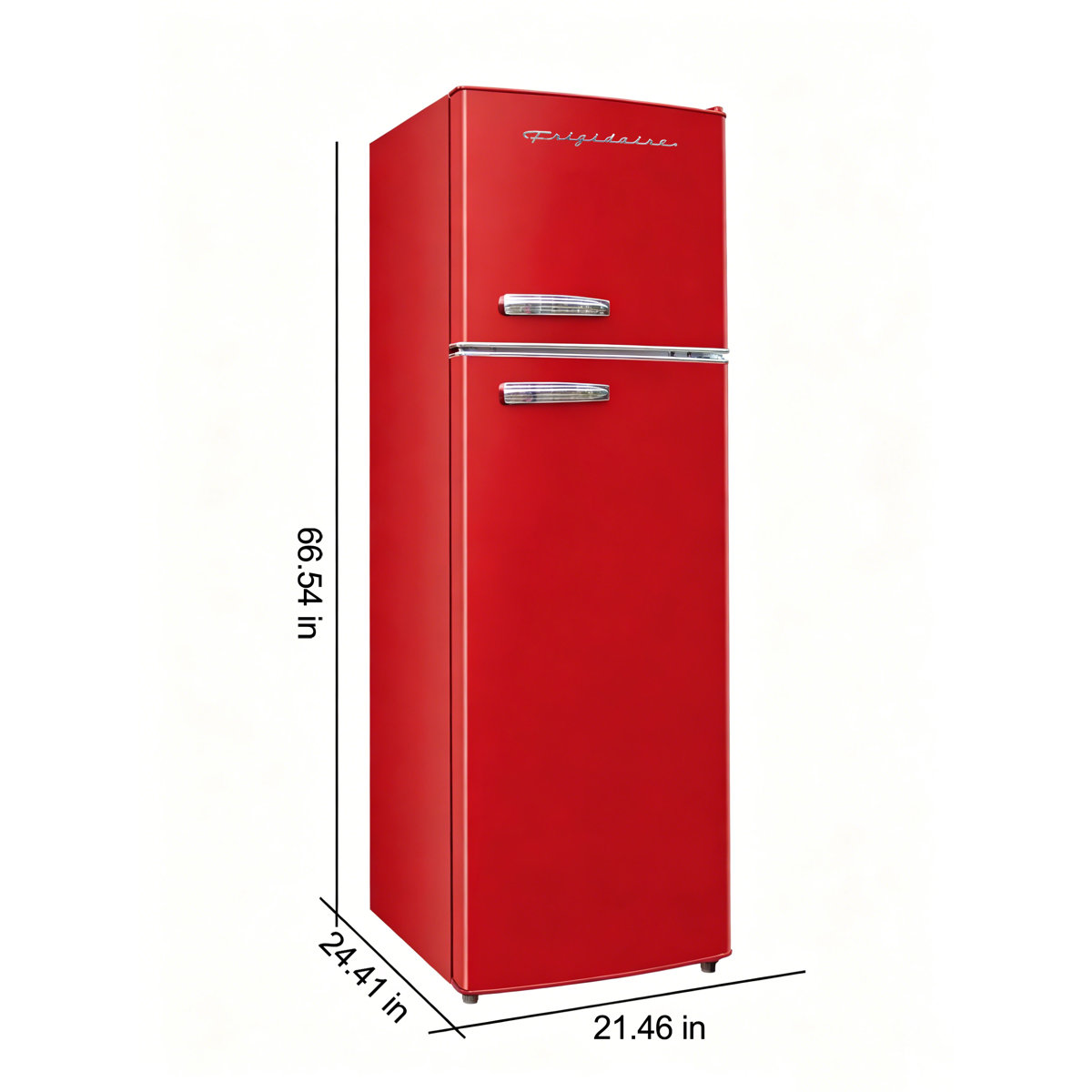Frigidaire 10 Cu. Ft. Top Mount Retro Refrigerator, Apartment Size Compact Fridge, Red | Fridge.com