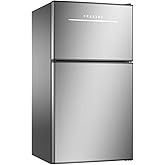 Galanz 3.1 Cu Ft Compact Refrigerator Double Door, Black - View 3 | Fridge.com