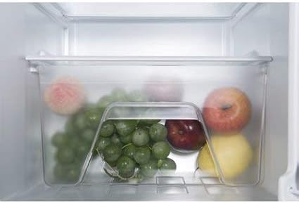Galanz 3.1 cu ft Compact Refrigerator, Stainless Steel With Reusable Cloth - View 4 | Fridge.com
