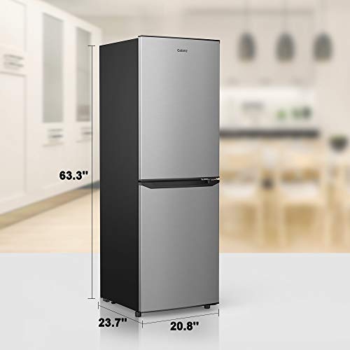 Galanz GLR74BS1E04 Retro Refrigerator With Bottom Mount Adjustable Mechanical Thermostat With Freezer, Versatile Door Storage, 7.4 cu.ft, Stainless Steel - View 3 | Fridge.com