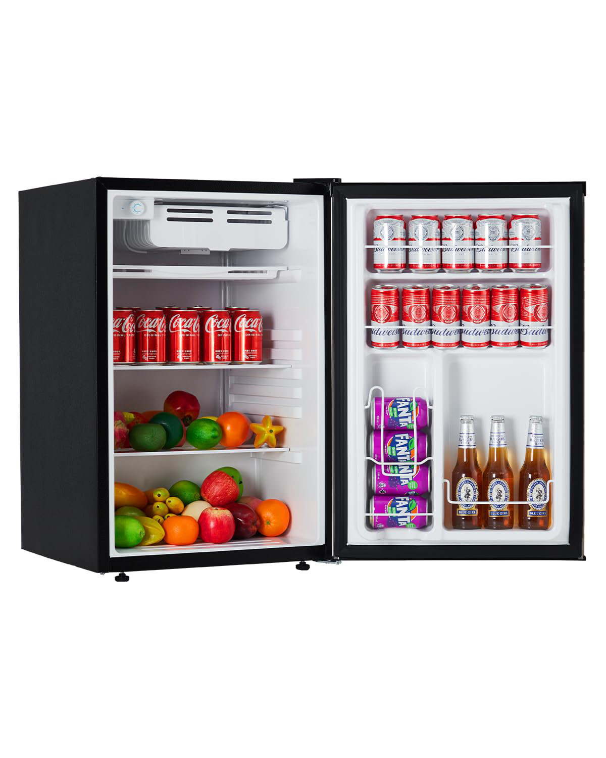 4.5 Cu. Ft. Compact Refrigerator, Single Door Mini Fridge, Adjustable Shelves, Quiet, Energy Efficient, Silver | Fridge.com