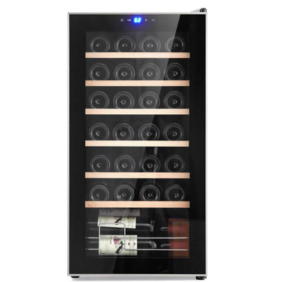 Gaomon 17.7'' 28 Bottle Single Zone Freestanding Wine Refrigerator | Fridge.com