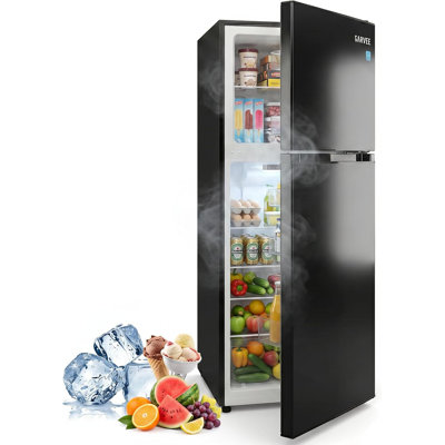 10.4 Cu. ft. Top Freezer Refrigerator, Adjustable Thermostat — Garveehome, model 02-L-070711-W117u