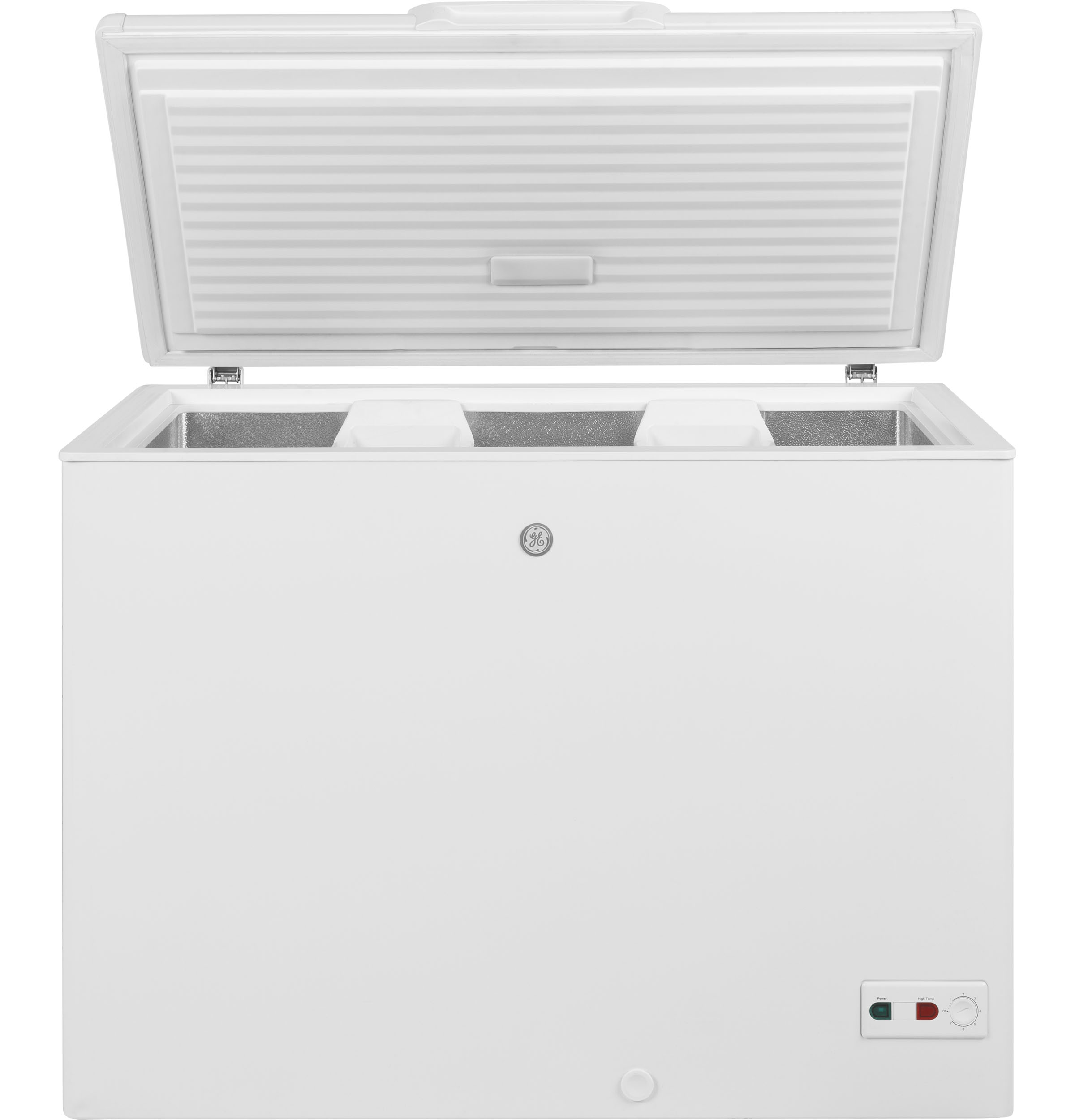 GE Appliances 10.7 Cubic Feet Cu. Ft. Garage Ready Chest Freezer With Adjustable Temperature Controls - View 4 | Fridge.com