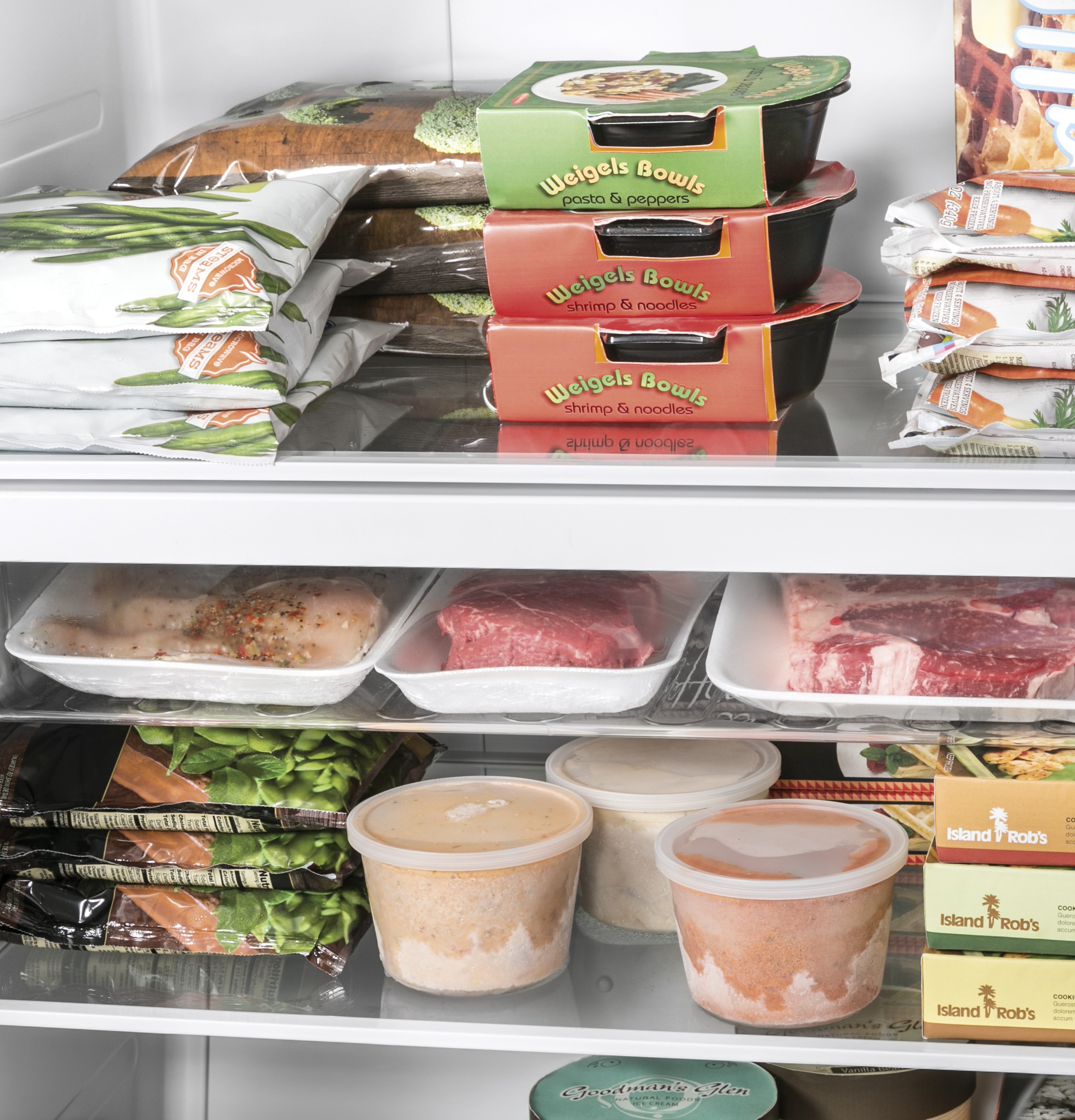 GE Energy Star 17.3 cu. ft. Frost-Free Garage Ready Upright Freezer - View 5 | Fridge.com