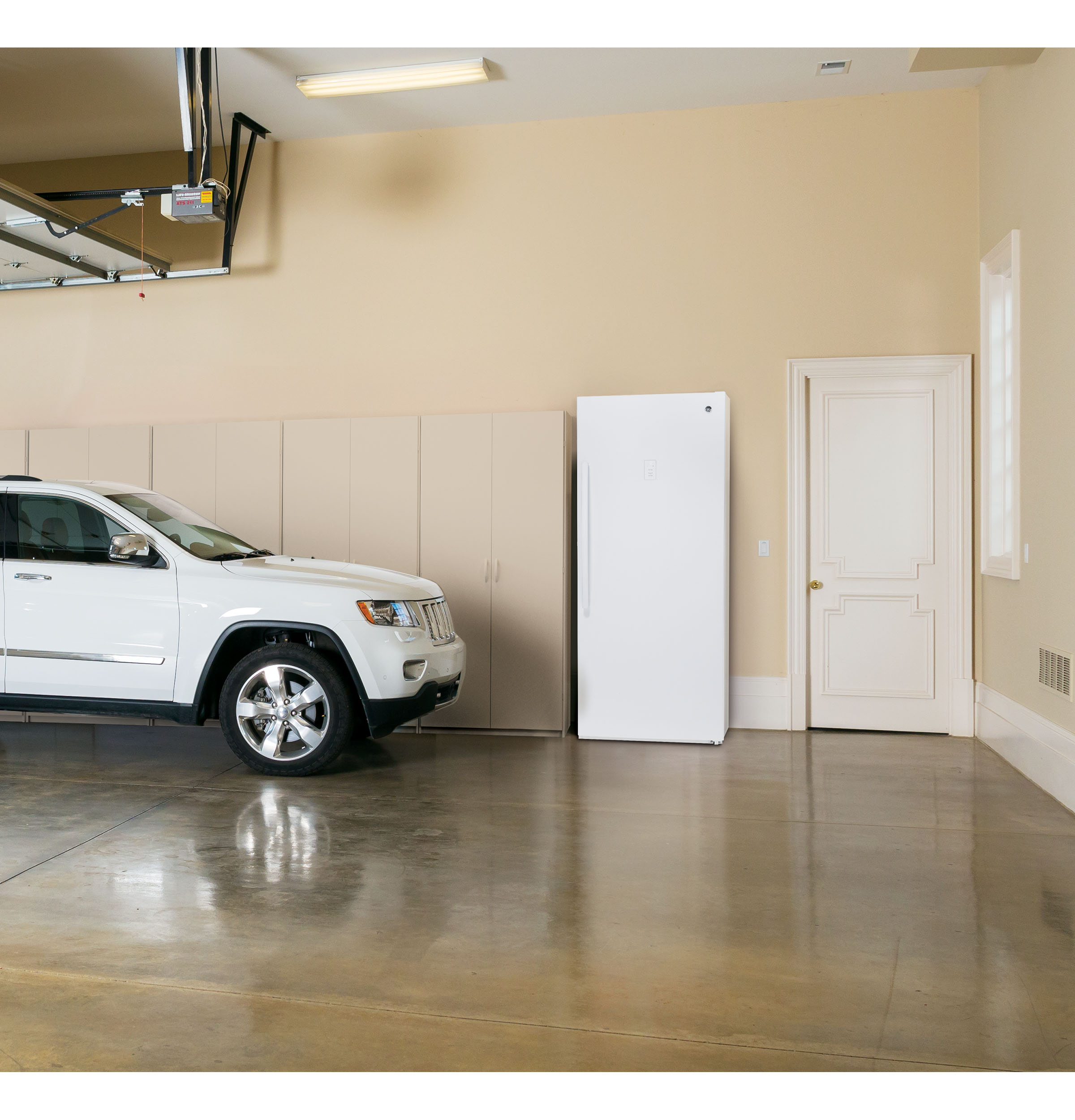 GE Garage Ready 21.3 cu. ft. Frost Free Upright Freezer - View 6 | Fridge.com