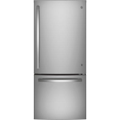 GE Energy Star 20.9 Cu. Ft. Bottom-Freezer Refrigerator - View 1 | Fridge.com