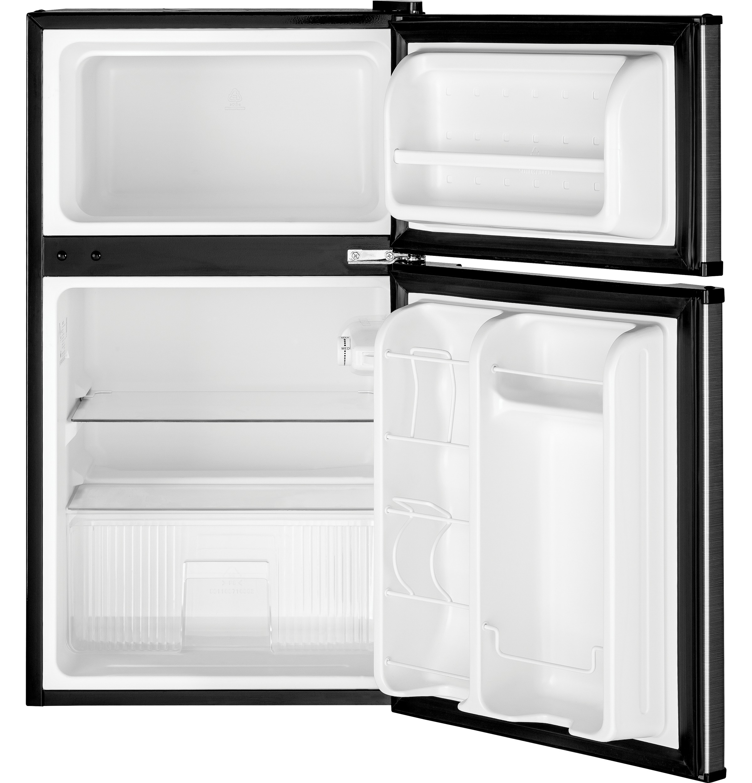 GE Energy Star Double-Door Compact Refrigerator - View 3 | Fridge.com