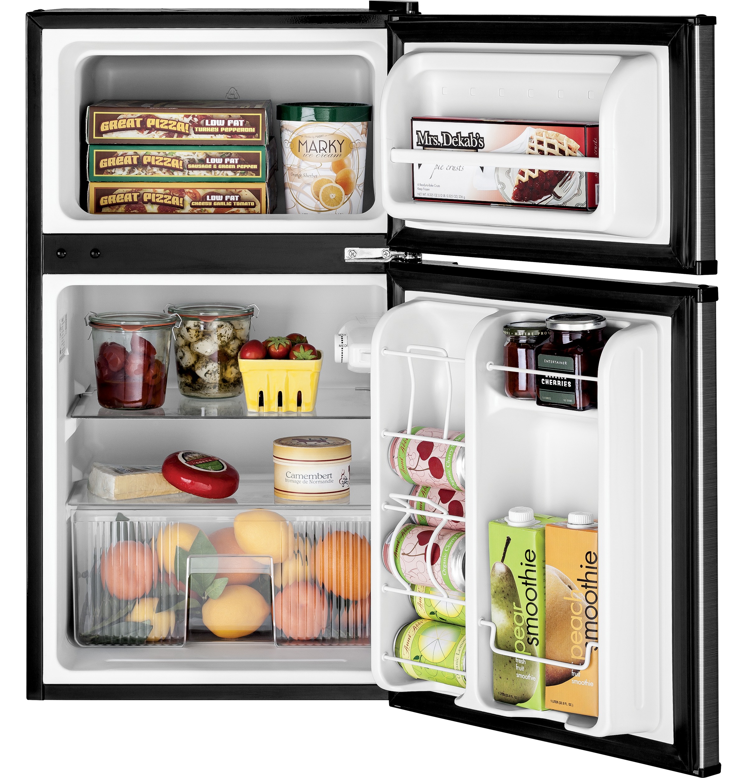 GE Energy Star Double-Door Compact Refrigerator - View 4 | Fridge.com