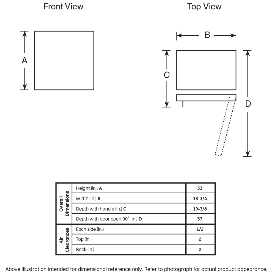 GE Energy Star Double-Door Compact Refrigerator - View 6 | Fridge.com