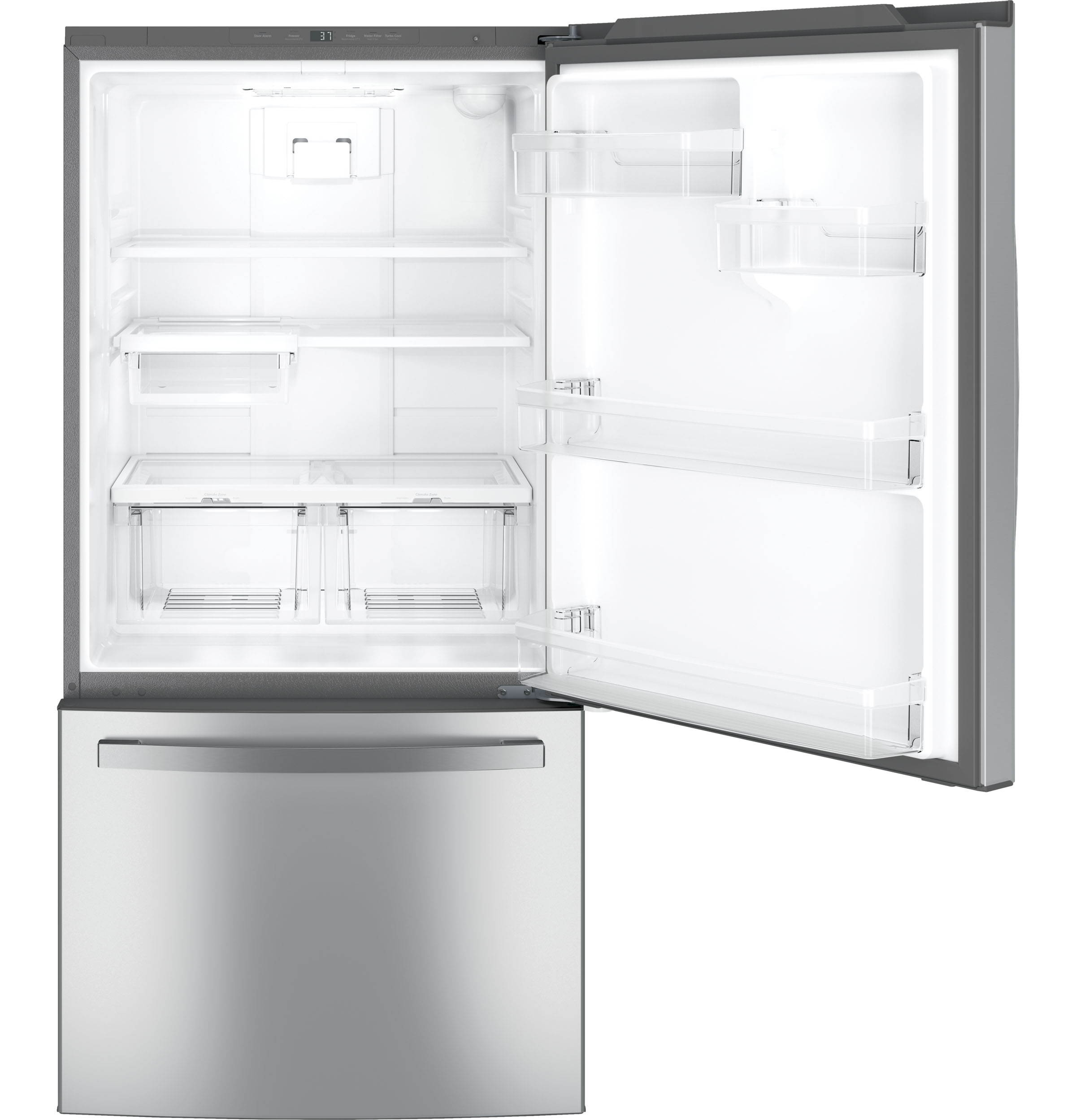 33" 24.08 cu. ft Bottom Freezer Refrigerator - View 4 | Fridge.com