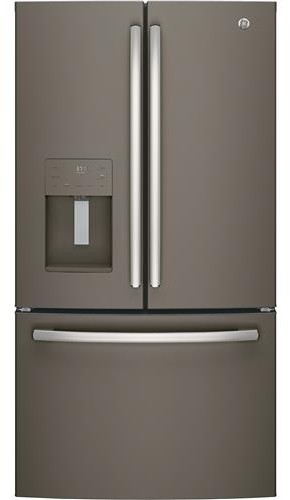 GE® ENERGY STAR® 25.7 Cu. Ft. Refrigerator in Slate size 69.875 H x 35.75 W x 35.875 D | GFE26JMMES | Stainless Steel | Fridge.com