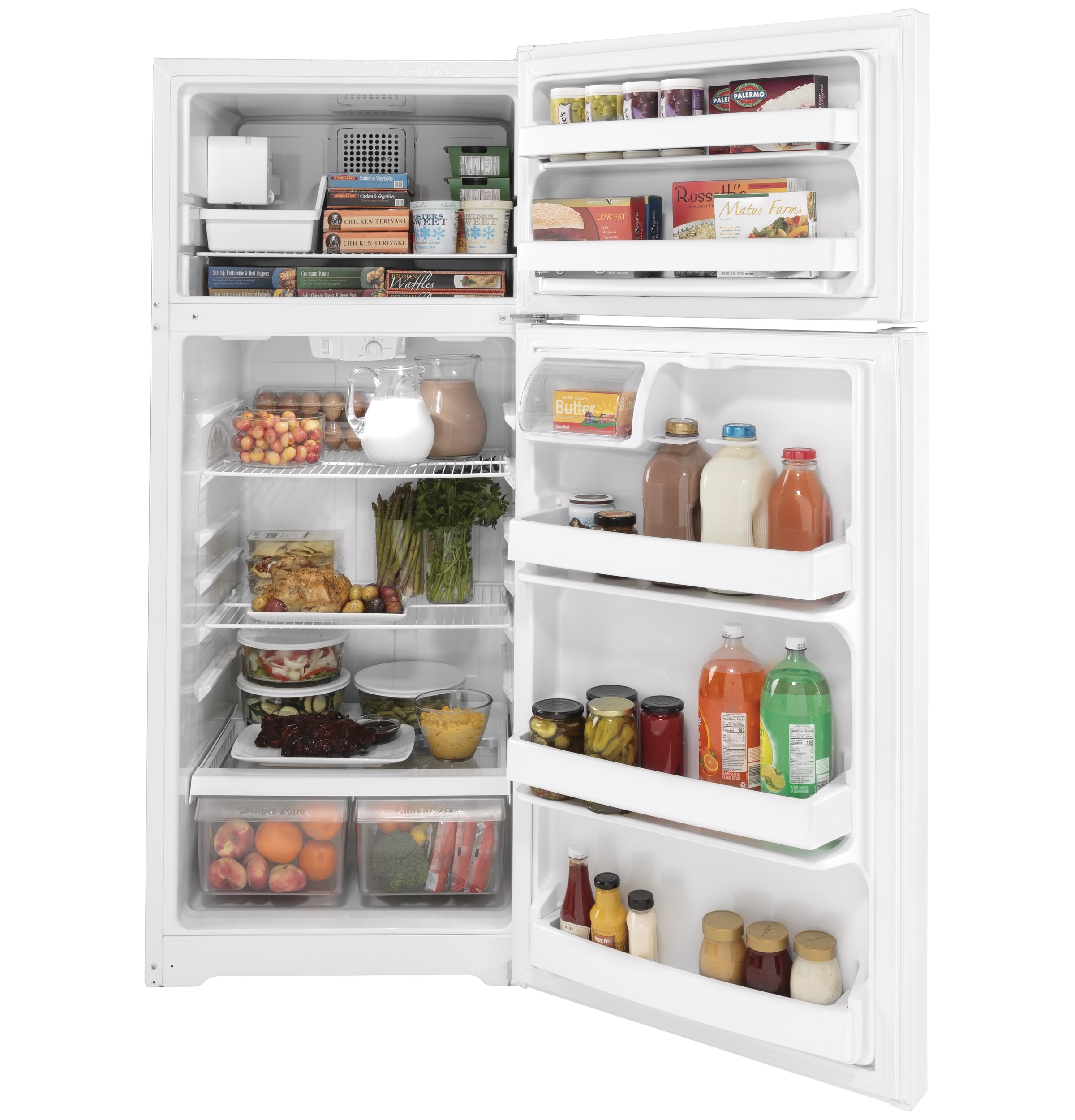 28" Energy Star Top Freezer 17.5 cu. ft. Refrigerator With Ice Maker - View 4 | Fridge.com