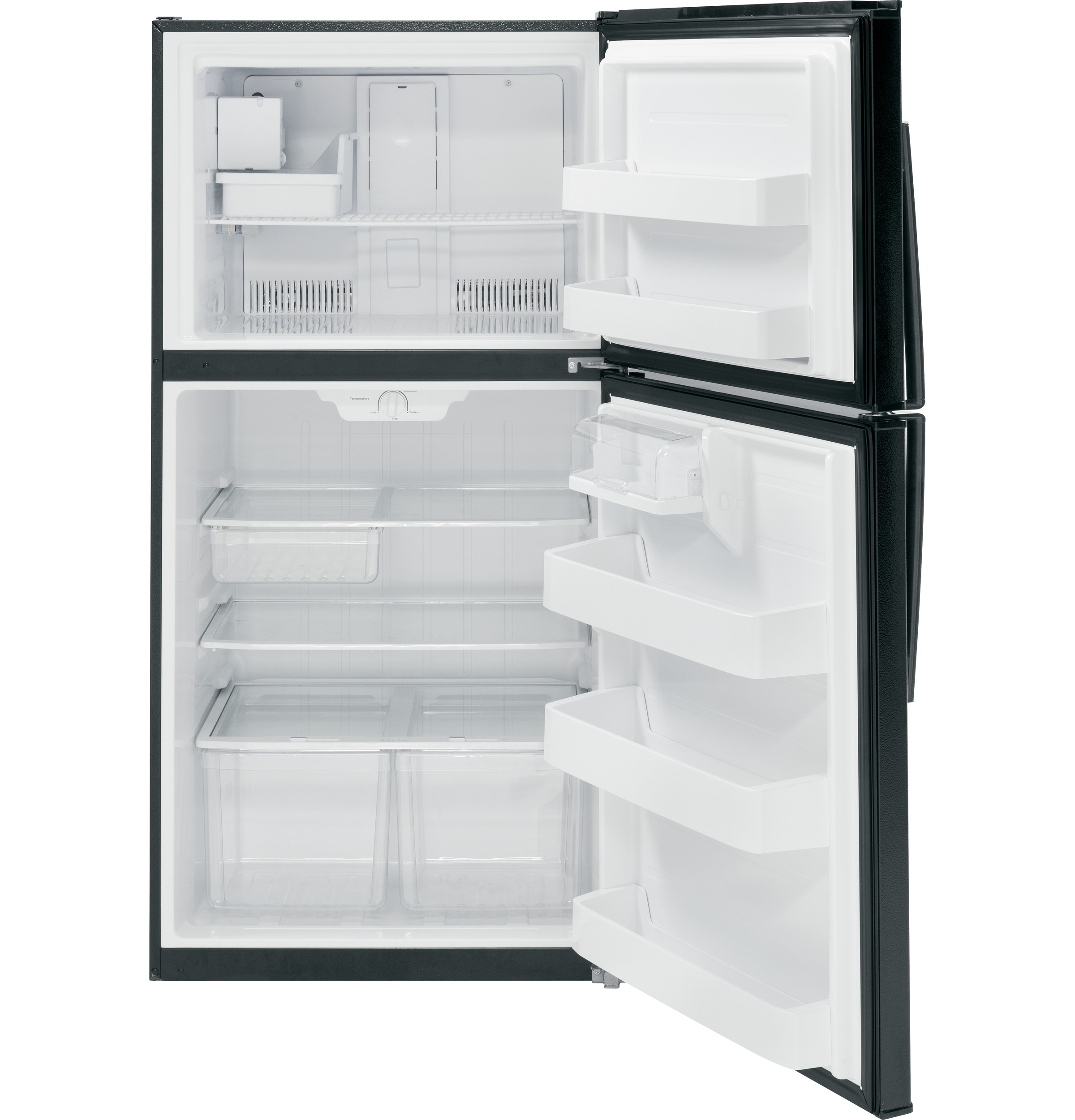 GE Energy Star 21.1 cu. ft. Top-Freezer Refrigerator - View 5 | Fridge.com