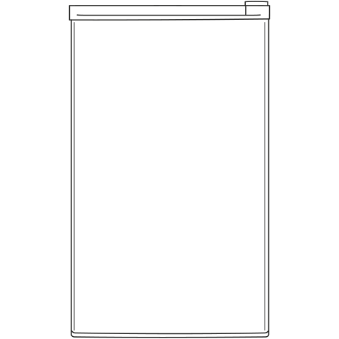 4.4 cu. ft. Freestanding Mini Fridge With Freezer - View 5 | Fridge.com