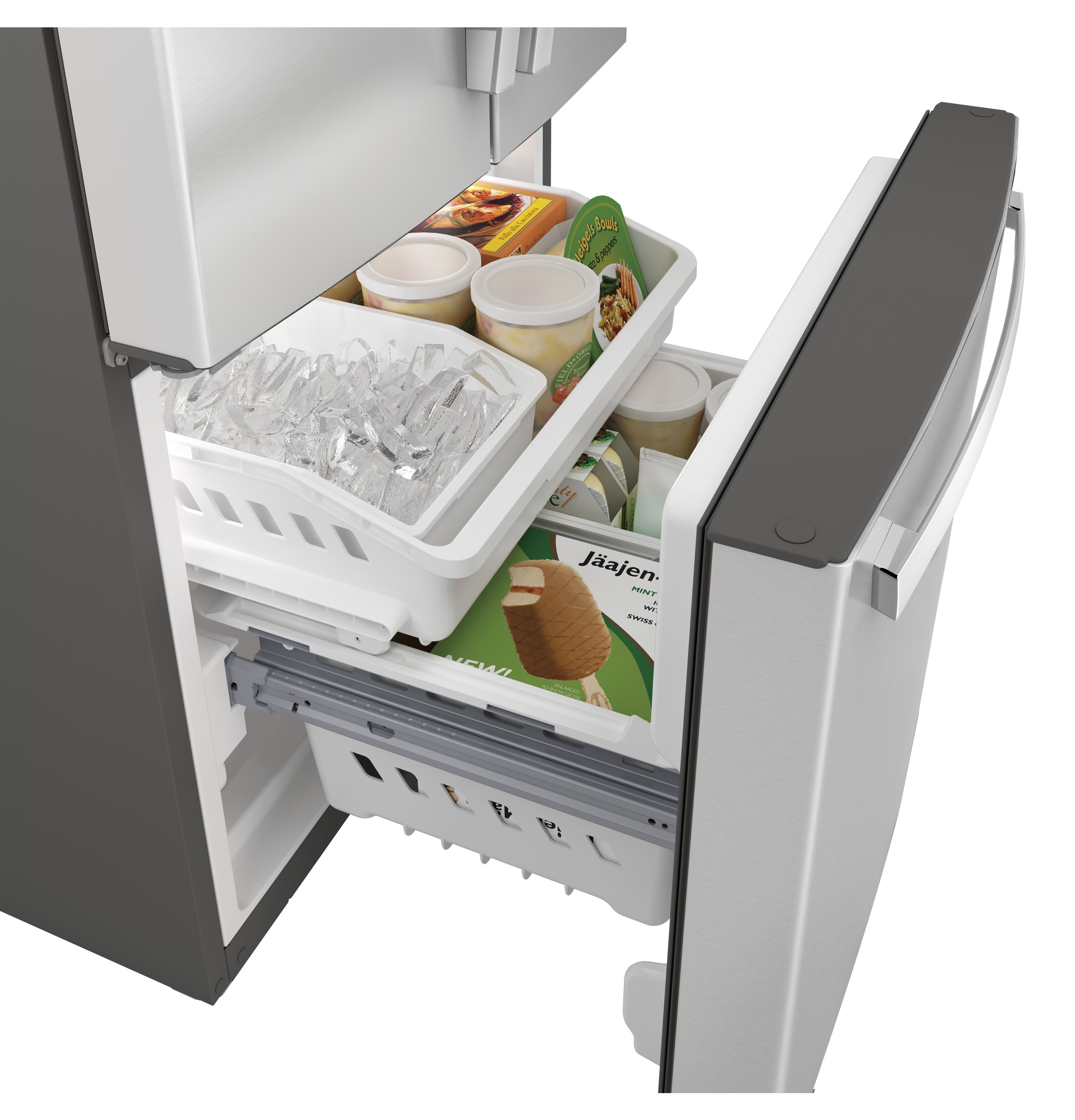 GE Energy Star 20.8 cu. ft. French-Door Refrigerator - View 6 | Fridge.com