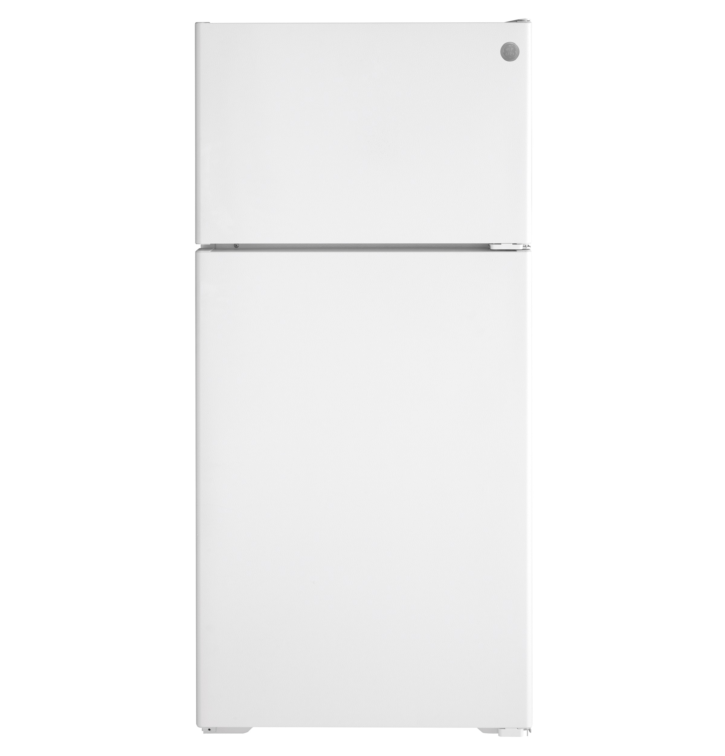 GE Energy Star 16.6 cu. ft. Recessed Handle Top-Freezer Refrigerator - View 2 | Fridge.com