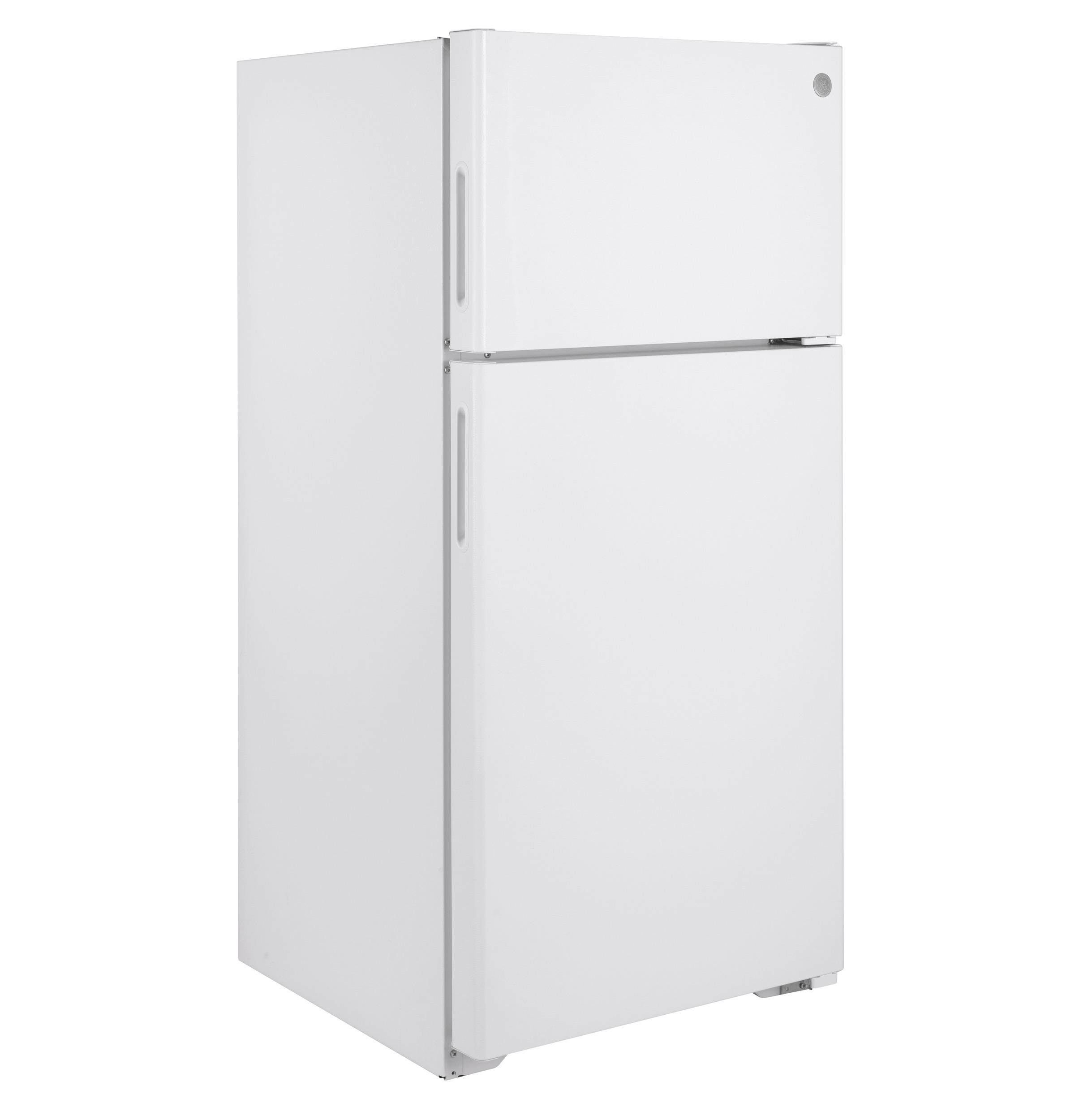 GE Energy Star 16.6 cu. ft. Recessed Handle Top-Freezer Refrigerator - View 5 | Fridge.com