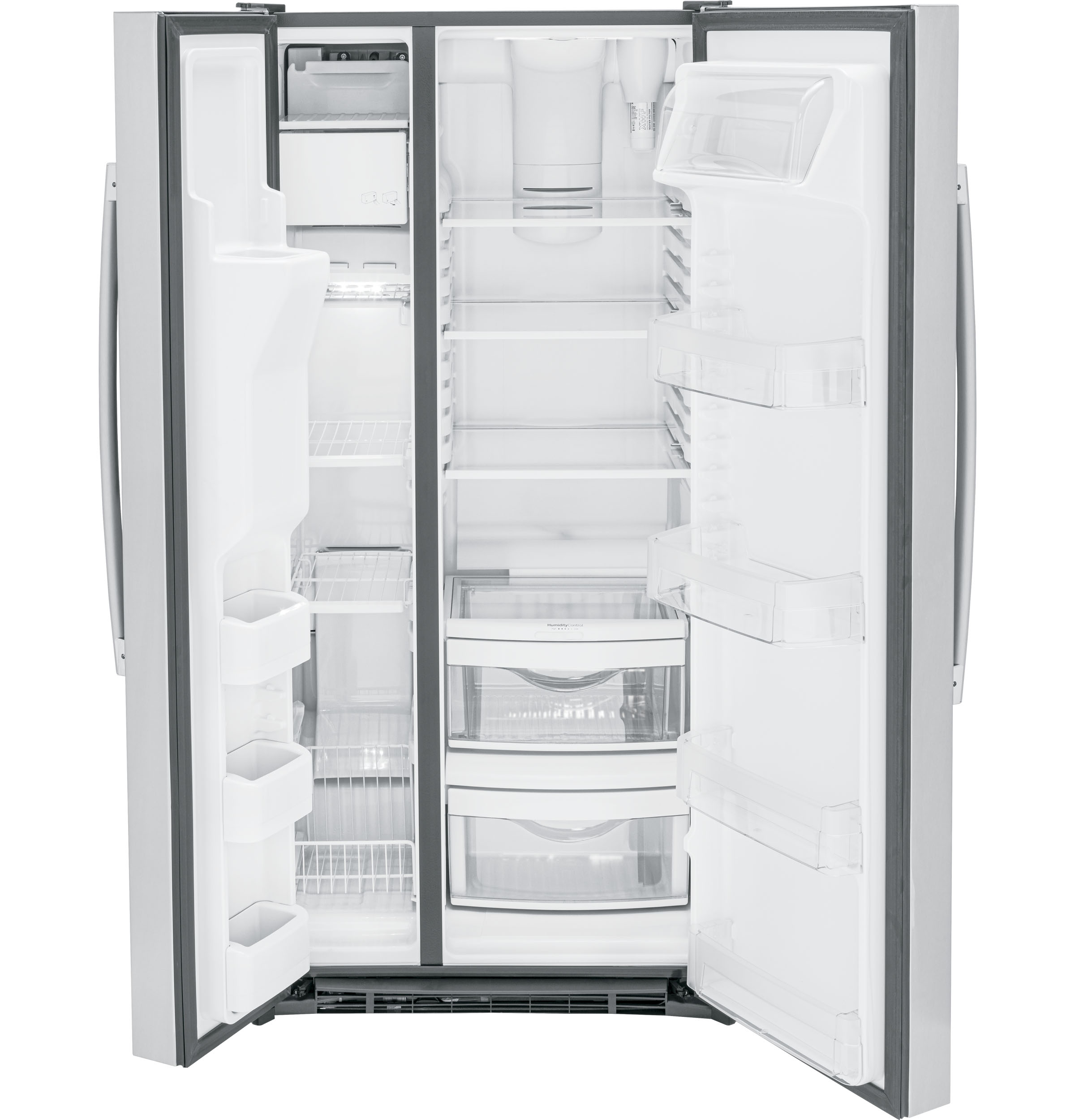 33" Side By Side 23 cu. ft. Refrigerator - View 4 | Fridge.com