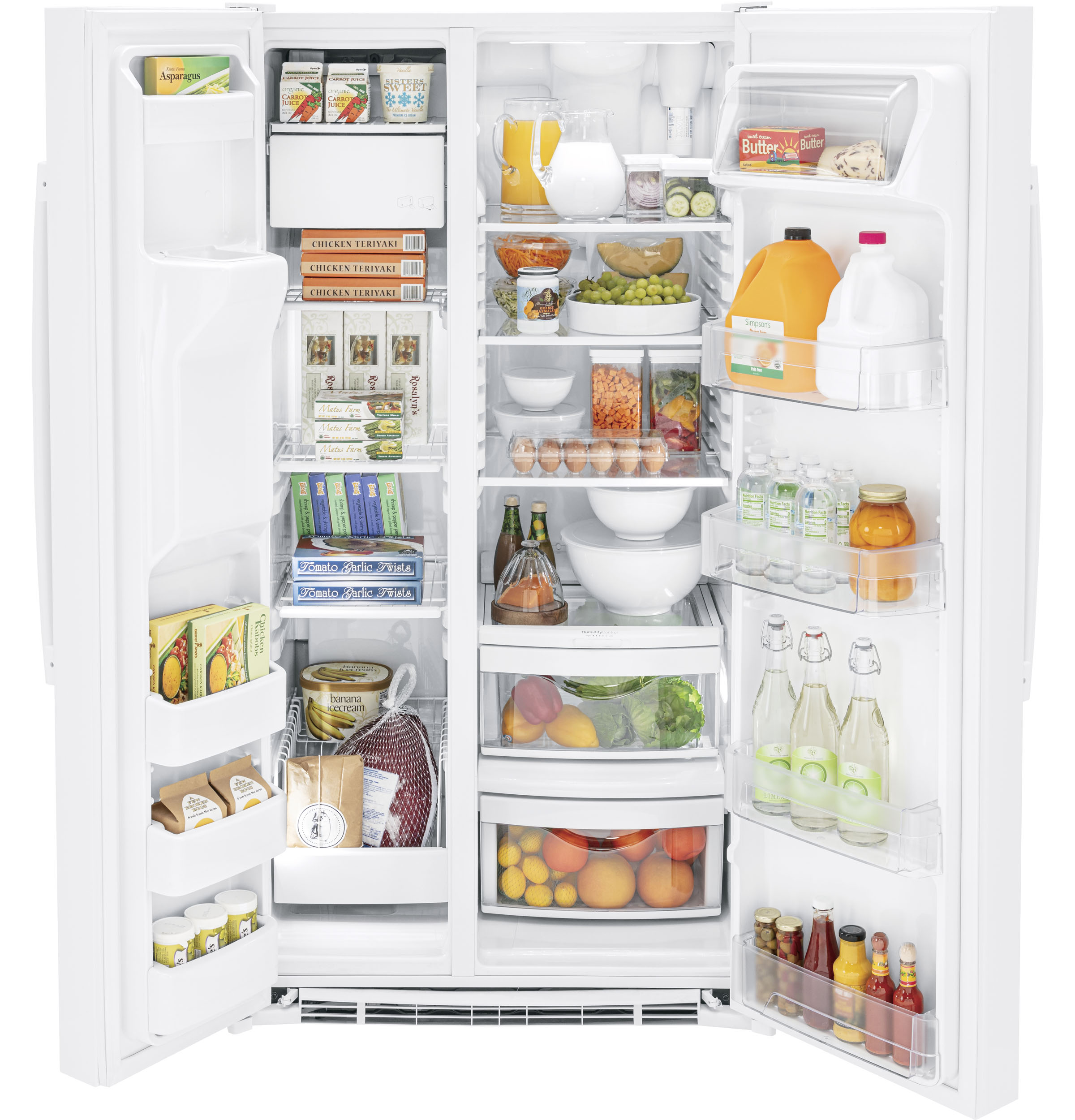 36" Side By Side 25.3 cu. ft. Refrigerator | Fridge.com