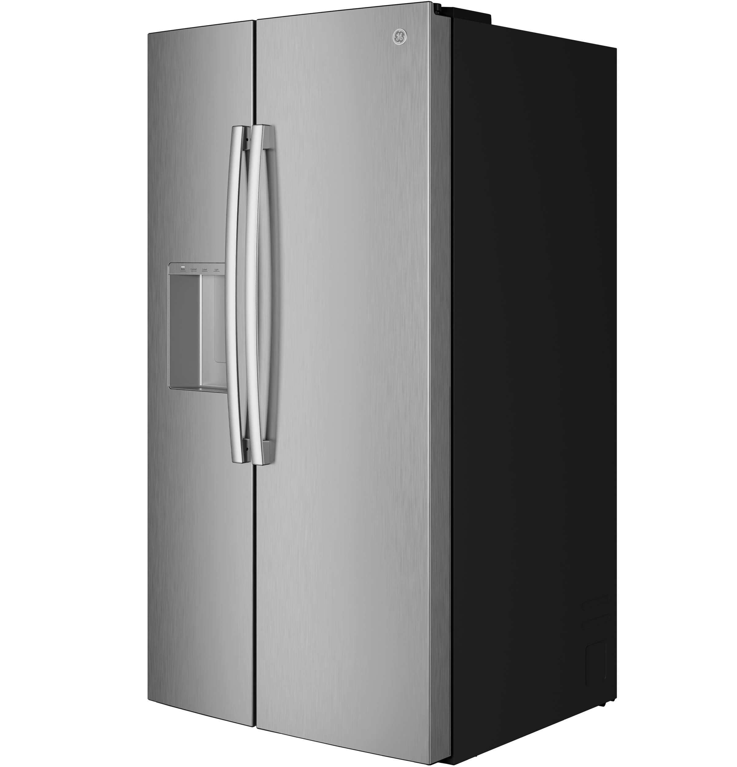 GE Energy Star 27.9 cu. ft. Side-By-Side Refrigerator With Extra Tall Dispenser And In-Door Icemaker - View 5 | Fridge.com