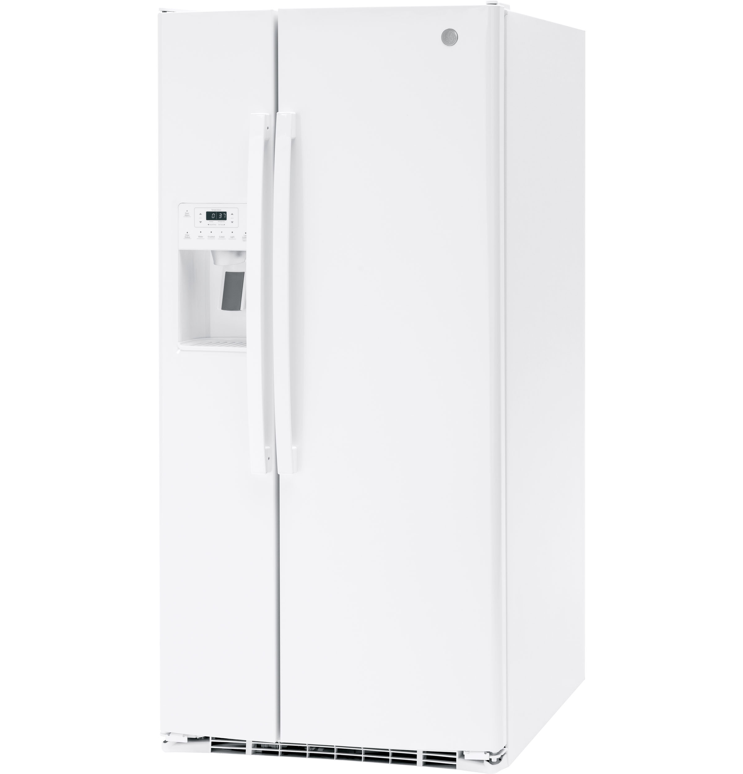 GE 33" Side By Side 23 cu. ft. Refrigerator - View 6 | Fridge.com