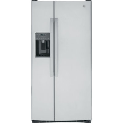 GE 33" Side By Side 23 cu. ft. Refrigerator - View 1 | Fridge.com