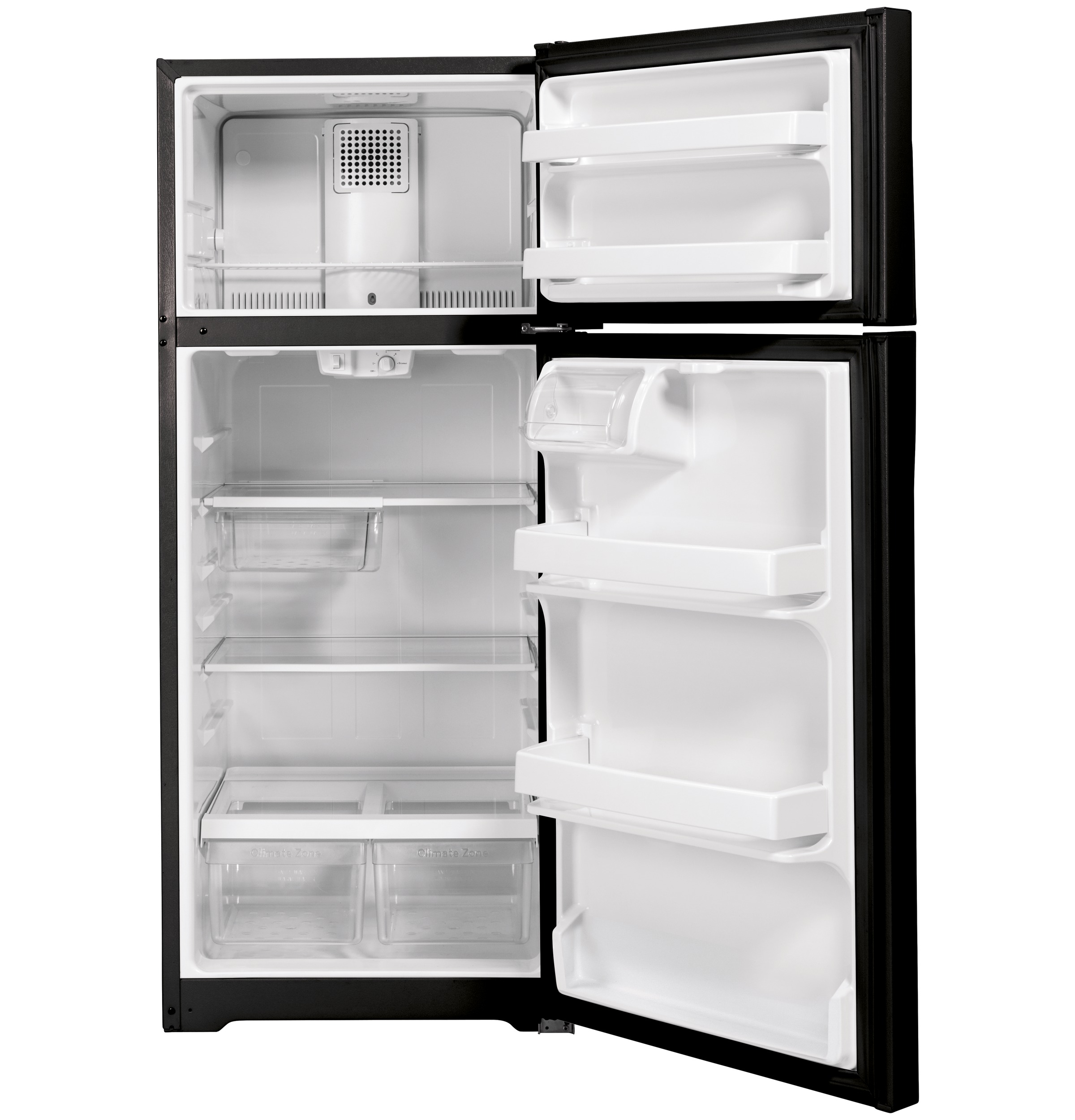 GE Energy Star 16.6 cu. ft. Top-Freezer Refrigerator - View 5 | Fridge.com