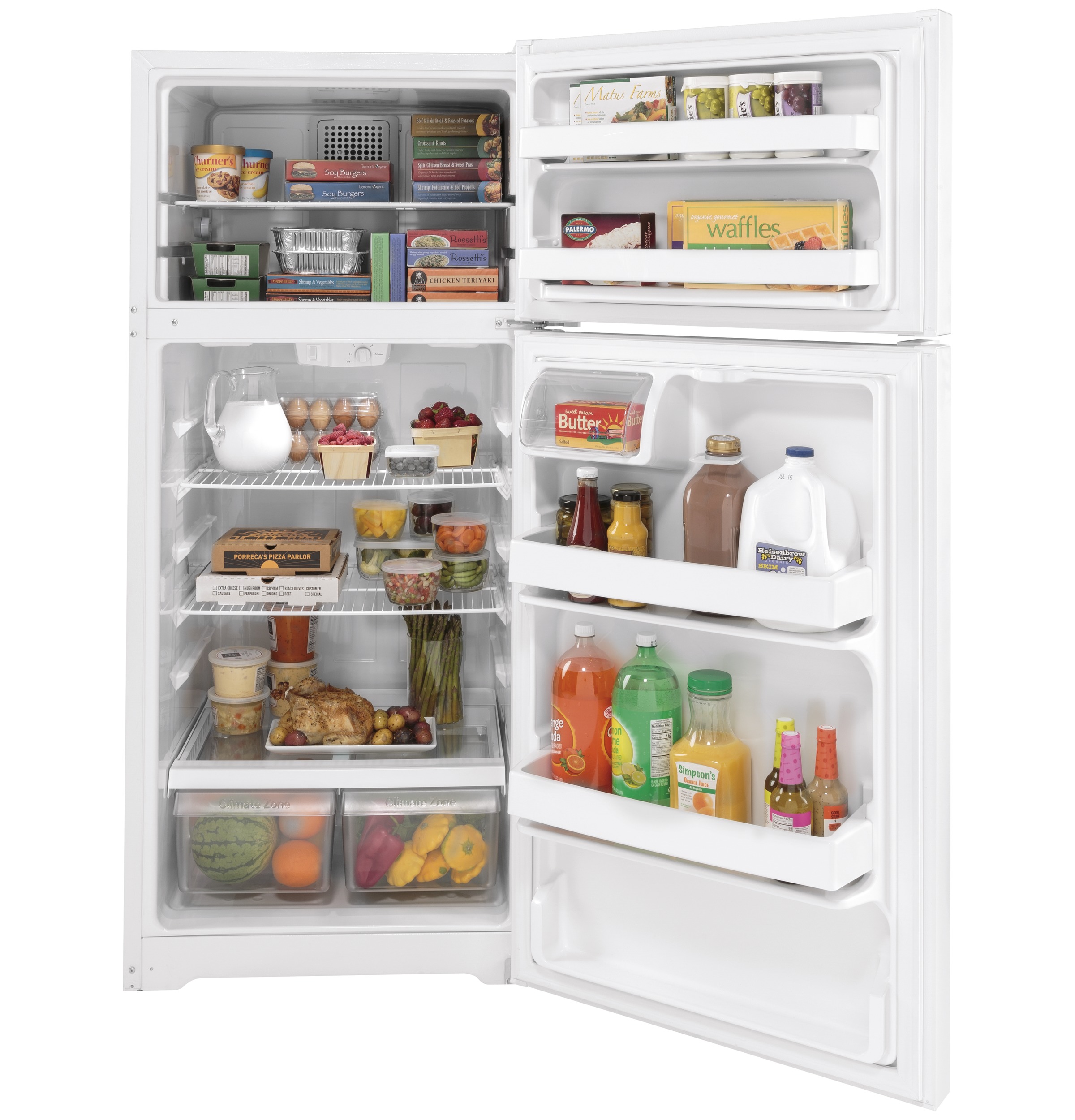 28" Top Freezer 16.6 cu. ft. Refrigerator | Fridge.com