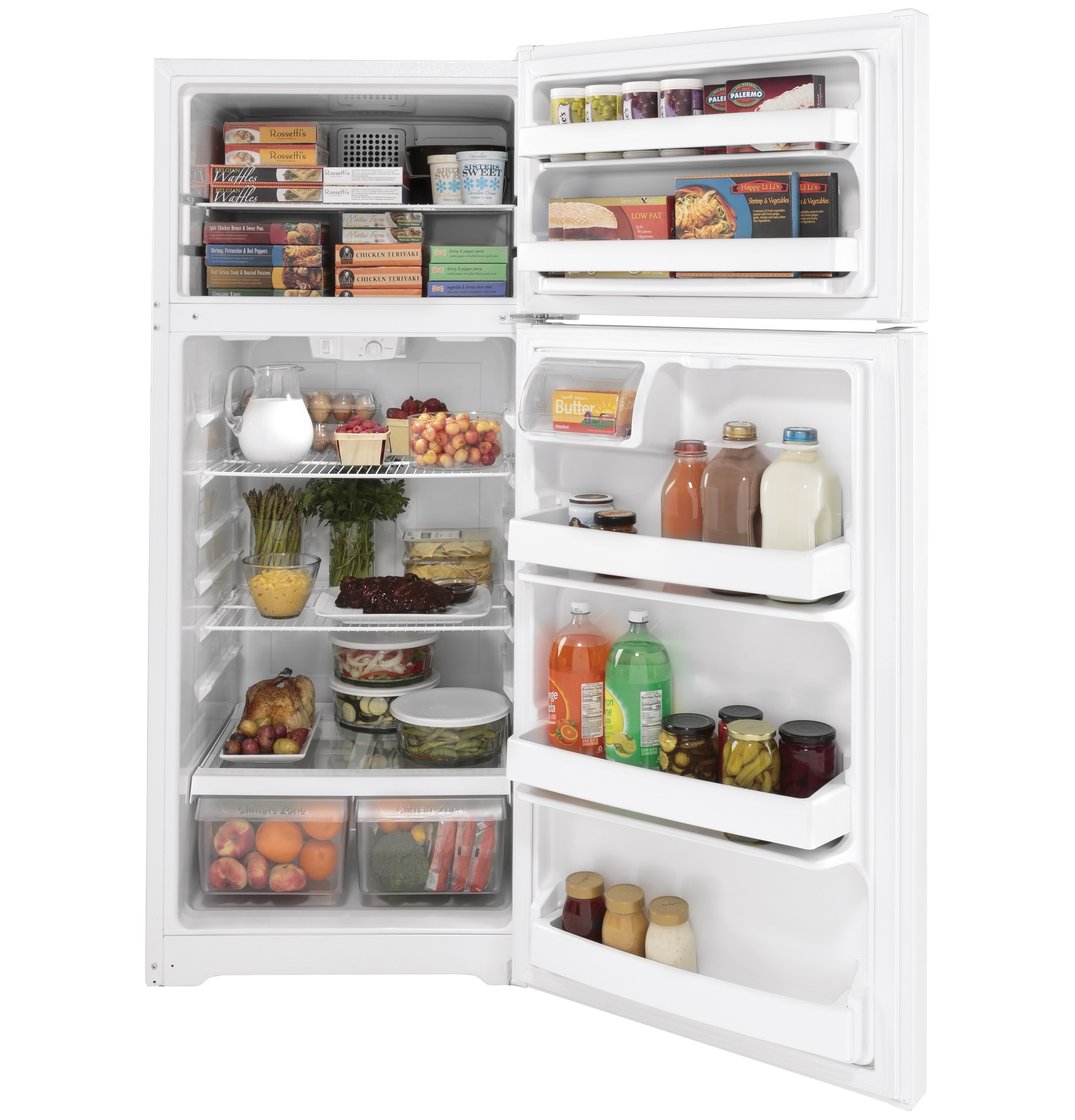 28" Counter Depth Top Freezer 17.5 cu. ft. Refrigerator - View 4 | Fridge.com
