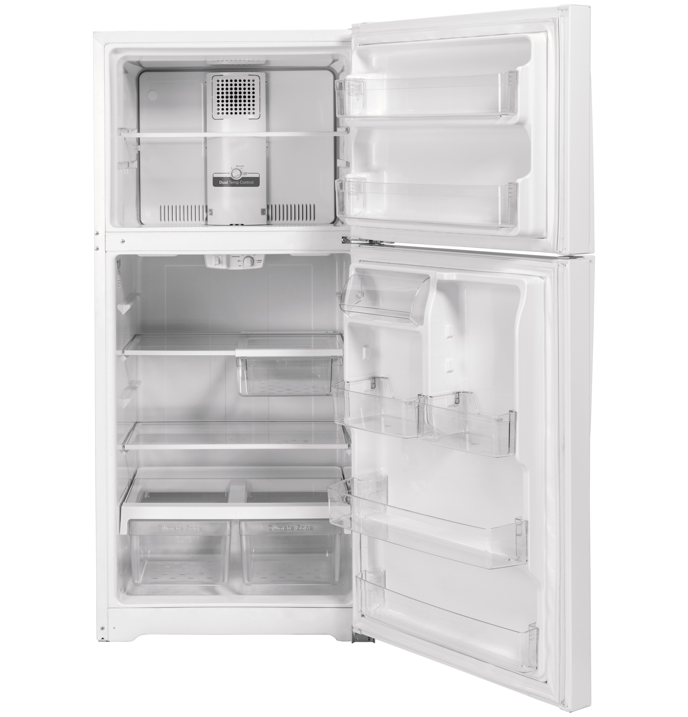 GE 21.9 cu. ft. Garage Ready Top-Freezer Refrigerator - View 5 | Fridge.com