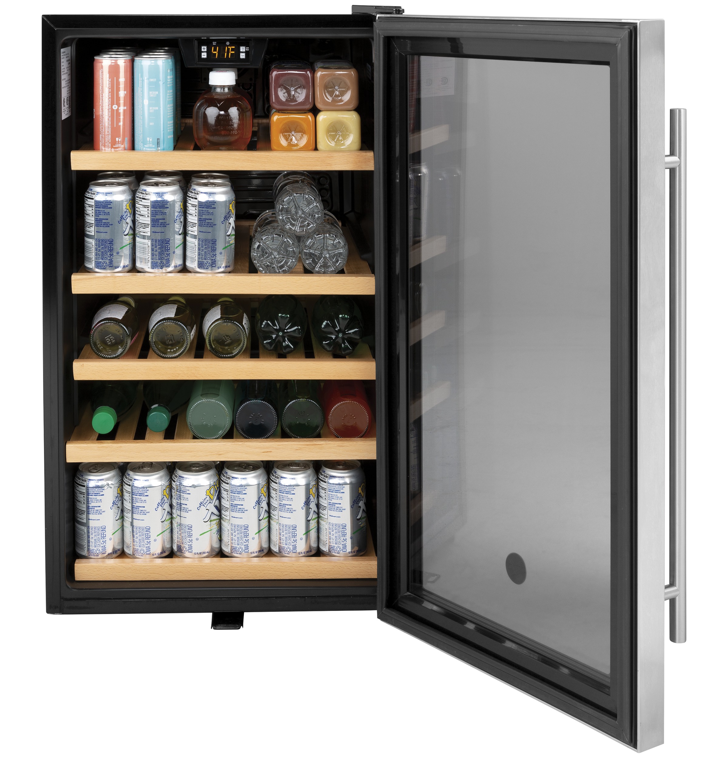 GE 109 Can Convertible Beverage Refrigerator With Wine Storage - View 4 | Fridge.com