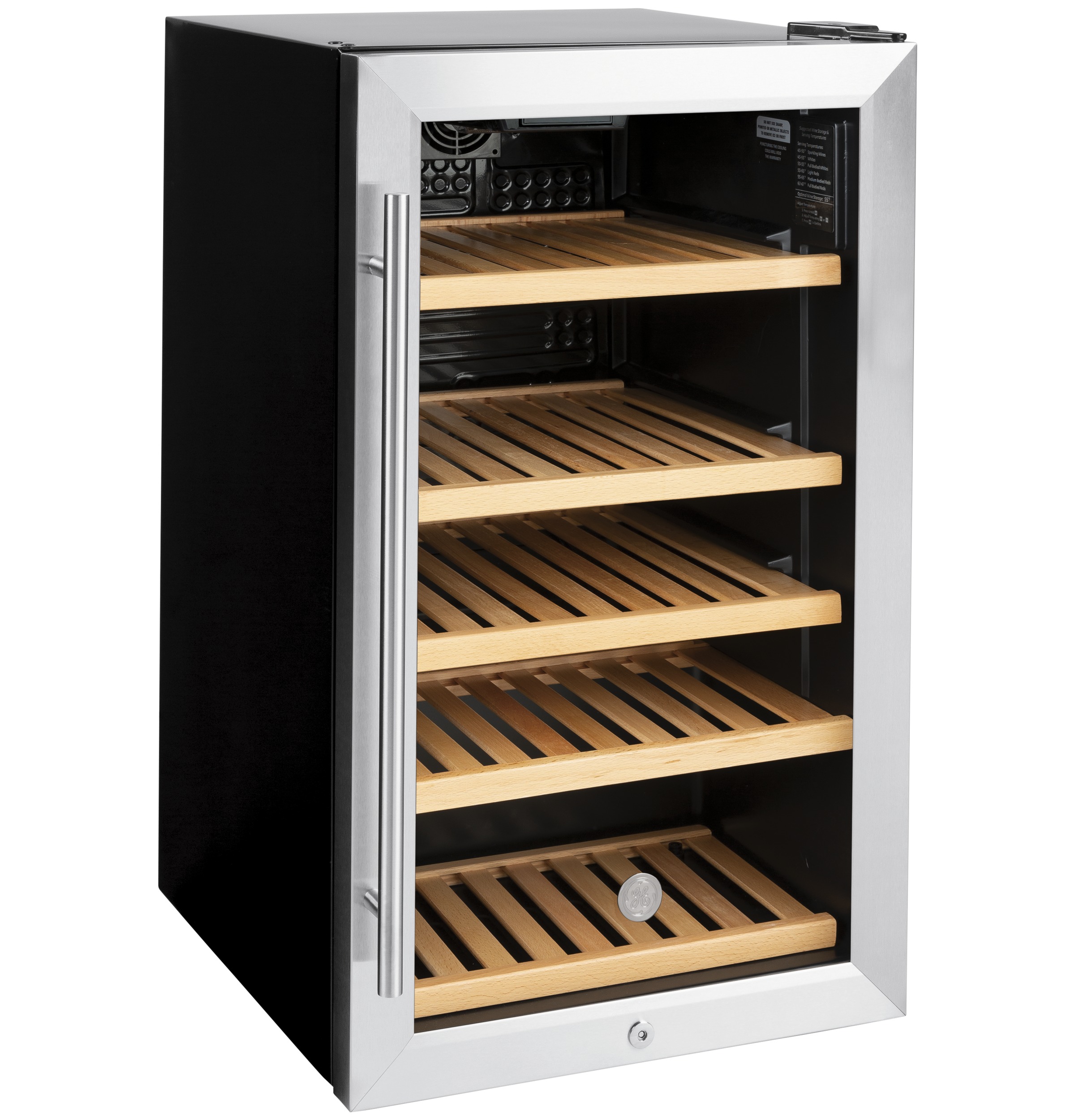 GE 109 Can Convertible Beverage Refrigerator With Wine Storage - View 5 | Fridge.com