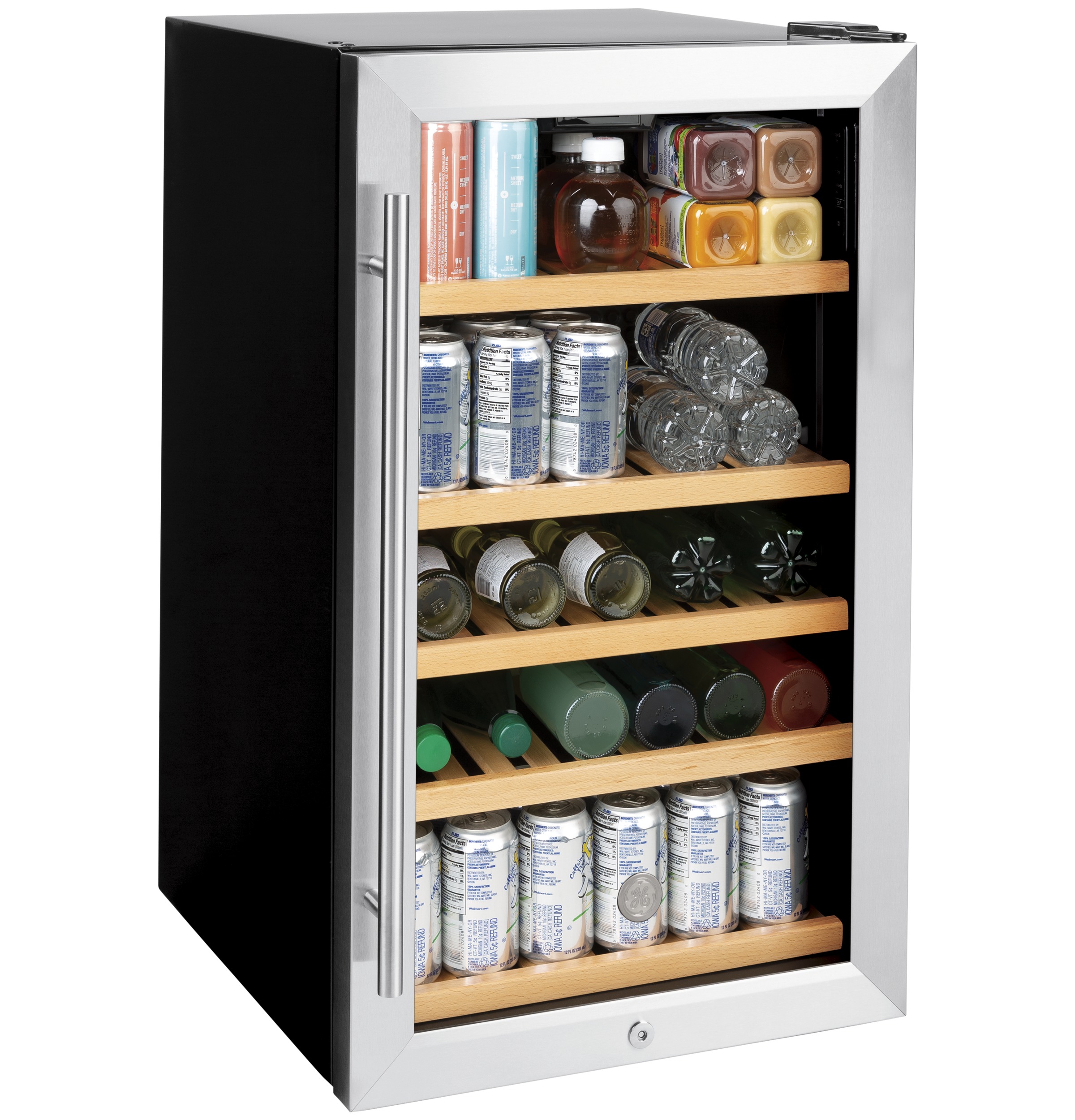 GE 109 Can Convertible Beverage Refrigerator With Wine Storage - View 6 | Fridge.com